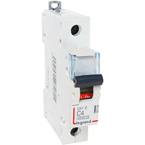 Автоматический выключатель DX3-E C4 1П 6000/6kA