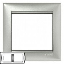 Рамка 2п гор Алюминий Legrand Valena  770152 Рамка 2п гор Алюминий Legrand Valena  770152