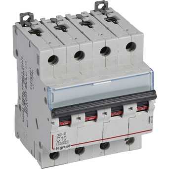 Автоматический выключатель DX3-E C10 4П 6000/6kA