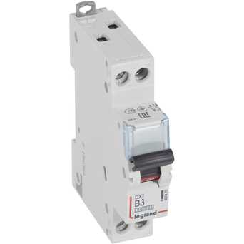 Автоматический выключатель DX3 1п+N В3А 6kA/10кА