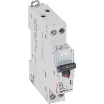 Автоматический выключатель DX3 1п+N В4А 6kA/10кА