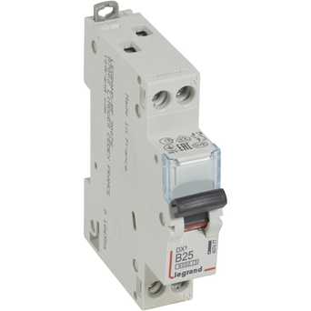 Автоматический выключатель DX3 1п+N В25А 6kA/10кА