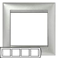 Рамка 4п гор Алюминий Legrand Valena 770154