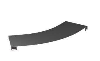 Крышка на угол горизонтальный 45º, осн.200, R-600