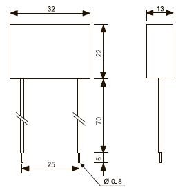 Mодуль для применения с кнопками с подсветкой для 26 серии