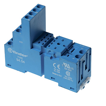 Розетка с винтовыми клеммами (с зажимной клетью) для реле 55.32, таймера 85.02; применяются модули 86.00, 99.02; в комплекте металлическая клипса 094.71; версия: синий цвет