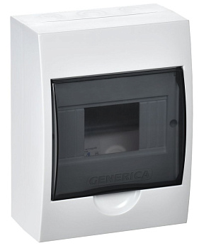 Бокс ЩРН-П-6 модулей навесн. пластик IP41 GENERICA