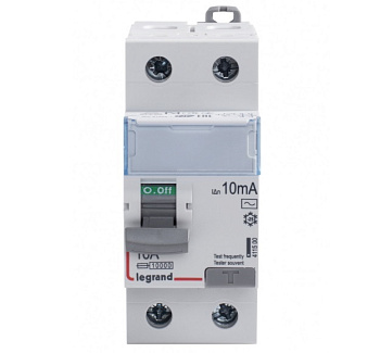 Выключатель дифференциального тока DX³-ID - 2П - 230 В~ - 16 А - тип AC - 10 мА - 2 модуля Выключатель дифференциального тока DX³-ID - 2П - 230 В~ - 16 А - тип AC - 10 мА - 2 модуля