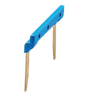 2-полюсный шинный соединитель; синий 27,5 мм