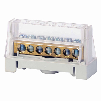 Клеммная колодка соединительная 1р 7х5,3мм. цвет серый  (20шт/упак)