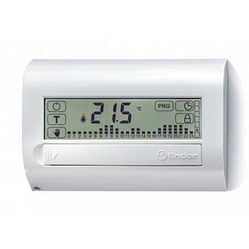 Комнатный цифровой термостат с недельным таймером Touch Basic; сенсорный экран; питание 3В DС; 1СО 5А; монтаж на стену; цвет черный