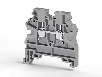 Клеммник на DIN-рейку 2,5мм.кв. (серый); AVK2,5 RD(RP)