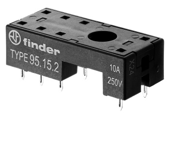 Розетка для монтажа на плате для реле 41.52, 41.61, 41.81; в комплекте пластиковая клипса 095.42; версия: синий цвет