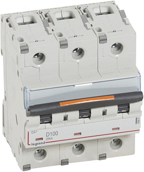 Автоматический выключатель DX3 3П D100A 25кА