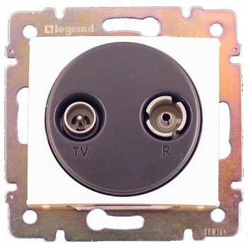 Розетка TV-FM Legrand Valena концевая 10Дб (белая)    774433