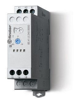 Модульный таймер 1-функциональный (BE); питание 24…240В АС/DC; 1CO 16A; ширина 22.5мм; регулировка времени 0.05с…10дней; степень защиты IP20