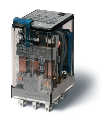 Миниатюрное универсальное электромеханическое реле; 3CO 10A; контакты AgNi; катушка 220В DC; степень защиты RTI; опции: нет