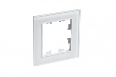 ATLASDESIGN NATURE 1-постовая РАМКА, ОРГАНИЧЕСКОЕ СТЕКЛО БЕЛЫЙ