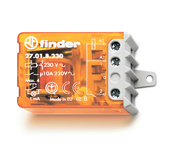 Шаговое электромеханическое реле; 2NO 10А, 3 состояния; контакты AgNi; питание 110В АC; монтаж в коробке; степень защиты IP20