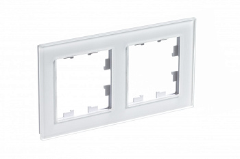 ATLASDESIGN NATURE 2-постовая РАМКА, ОРГАНИЧЕСКОЕ СТЕКЛО БЕЛЫЙ