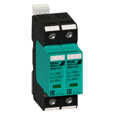 Ограничитель импульсных перенапряжений (УЗИП) OptiDin OM-II-2-280/40/X