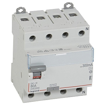 Выключатель дифференциального тока DX³-ID - 4П - 400 В~ - 80 А - тип AC - 300 мА - 4 модуля Выключатель дифференциального тока DX³-ID - 4П - 400 В~ - 80 А - тип AC - 300 мА - 4 модуля