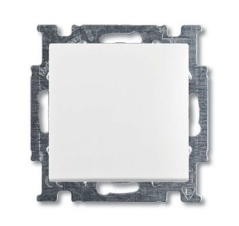 Выключатель с клавишей, 1 полюс, альпийский белый