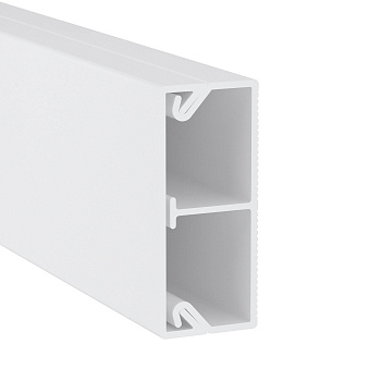 TMC 40/2x17 Миниканал с перегородкой белый (розница 8 м в пакете, 10 пакетов в коробке)