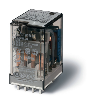 Миниатюрное универсальное электромеханическое реле; 4CO 7A; контакты AgNi; катушка 12В DC; влагозащита RTIII; опции: нет