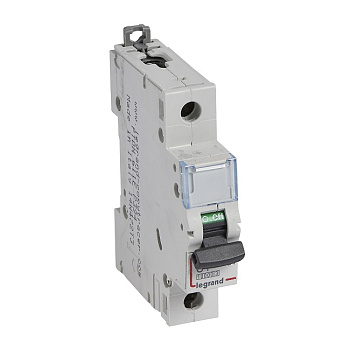 Автоматический выключатель DX³ 10000 - 16 кА - тип характеристики C - 1П - 230/400 В~ - 4 А - 1 модуль