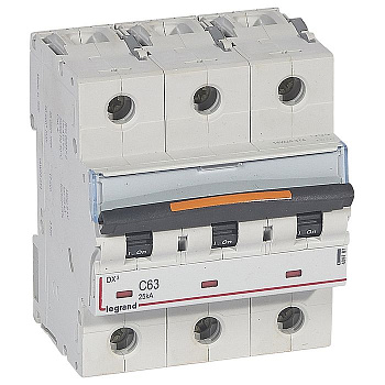Автоматический выключатель DX3 3П C63A 25kA