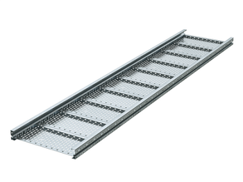 Лоток листовой 100х400, лонжерон 2 мм, L 3 м, горячий цинк