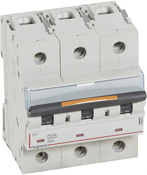 Автоматический выключатель DX3 3П D25A 25кА
