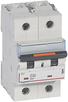 Автоматический выключатель DX3 2П D32А 25кА
