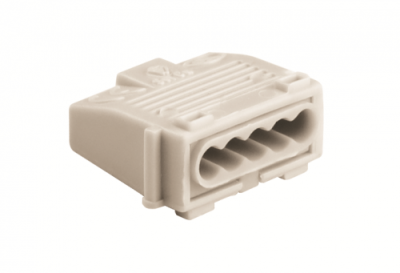 Клемма соединительная пружинная 1пол. 4конт. под жилы сечением 2.5кв.мм