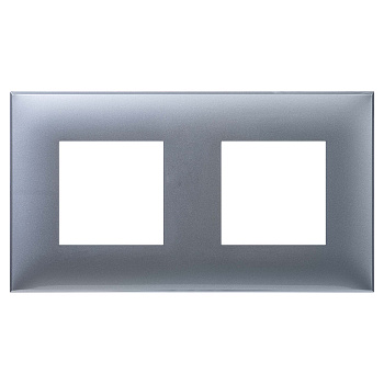 Рамка "Avanti", "Закаленная сталь", 2 поста (4 мод.)
