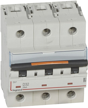 Автоматический выключатель DX3 3П D32А 25кА