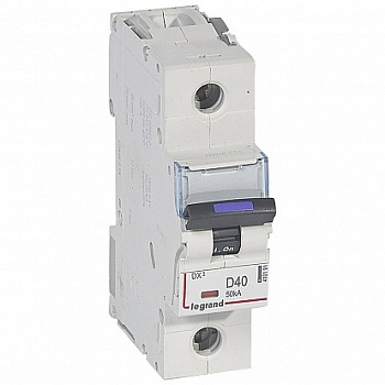 DX3 Автоматический выключатель  50кА 40А 1п D