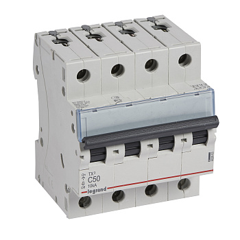 Автоматический выключатель TX3 C50A 4П 6000/10kA Автоматический выключатель TX3 C50A 4П 6000/10kA