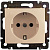 Розетка электрическая Legrand Valena с заземлением и шторками (слоновая кость)   774321