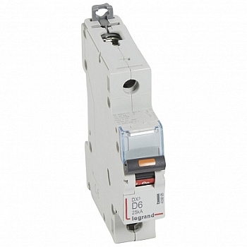 Автоматический выключатель DX3 1П D6A 25кА