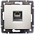Розетка телефонная Legrand Valena RJ11 4 контакта 1 коннектор (алюминий)   770138
