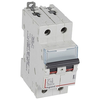 Автоматический выключатель DX3-E C16 2П 6000/6kA