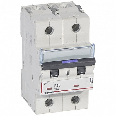 DX3 Автоматический выключатель  50кА 10А 2п B